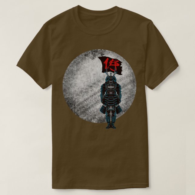 Japan Samurai Warrior T Shirt (Design framsida)