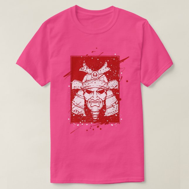 Japan Samurai Warrior  T Shirt (Design framsida)