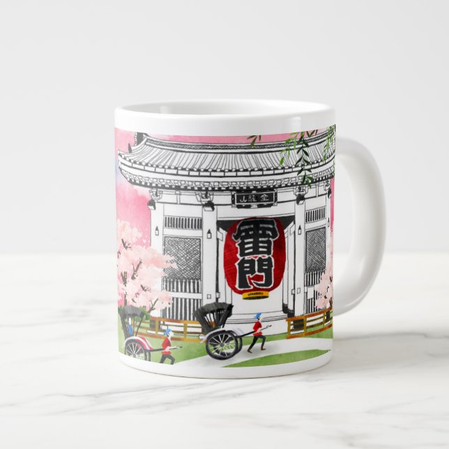 Japan Scen Jumbo Mugg (Framsida höger)