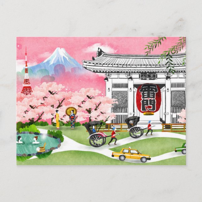 Japan Scene Vykort (Framsida)