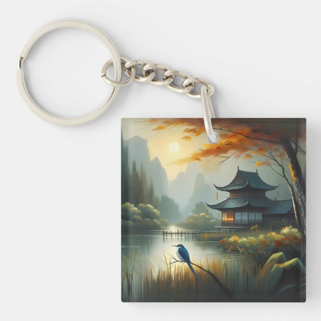 Japan Sjö Fågel 1 - Canvas (Framsidan)