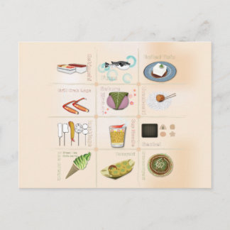 Japan Snack Food-vykort Vykort