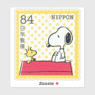 JAPAN, SNOOPY & VÄNNER PEANUTS SERIE figur frimärk Klistermärken