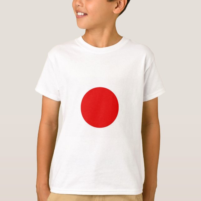 Japan Sol Flagga T Shirt (Framsida)