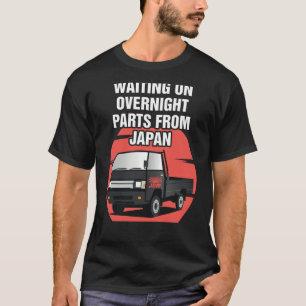 Japan som väntar på Mini Lastbil Kei-bilen 4 wd av T Shirt