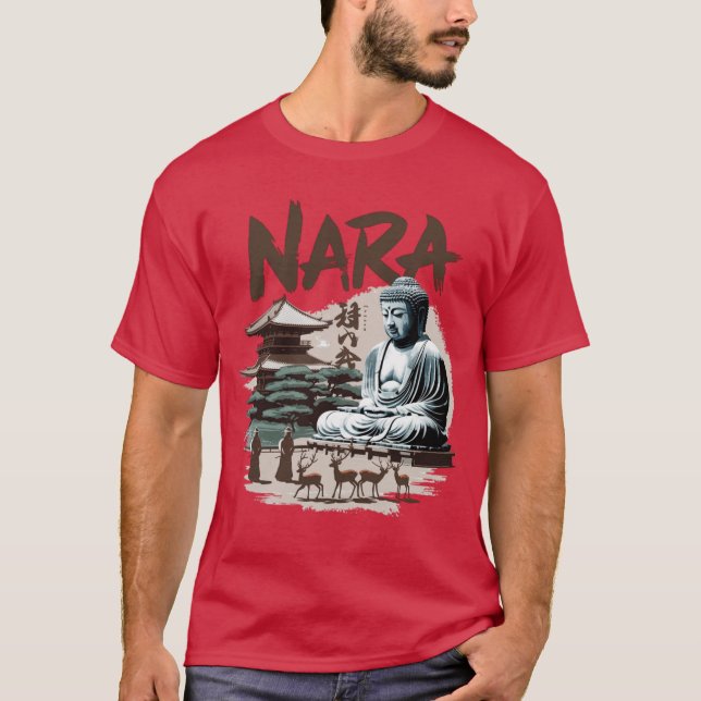Japan Stad Nara retro T Shirt (Framsida)