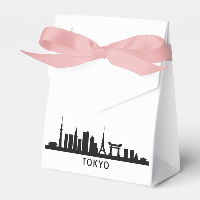 Japan Stadsscen Travel | Tokyo Siluett Presentaskar (Framsidan Sidan)