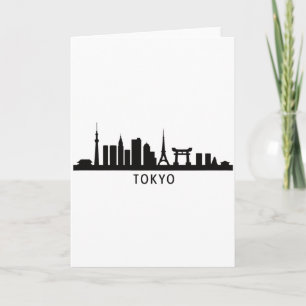 Japan Stadsscen Travel Tokyo Skyline Silhuett Kort