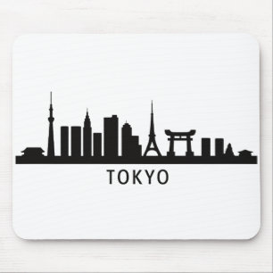 Japan Stadsscen Travel Tokyo Skyline Silhuett Musmatta