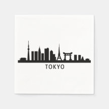 Japan Stadsscen Travel | Tokyo Skyline Silhuett