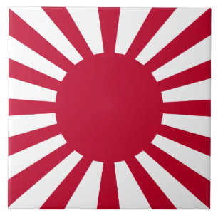 Japan Stigning Sol Flagga Kakelplatta