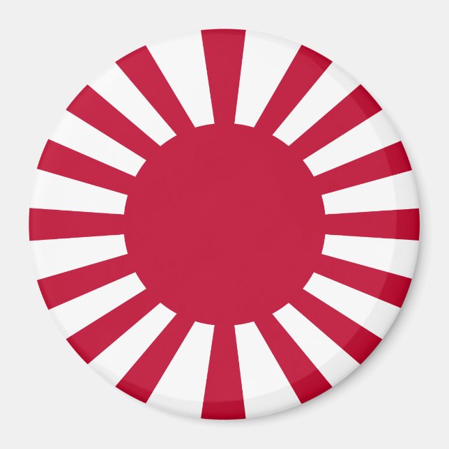 Japan Stigning Sol Flagga Magnet (Framsidan)