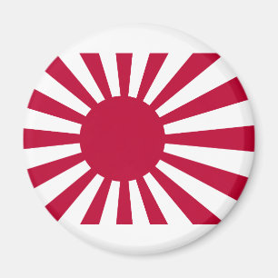 Japan Stigning Sol Flagga Magnet