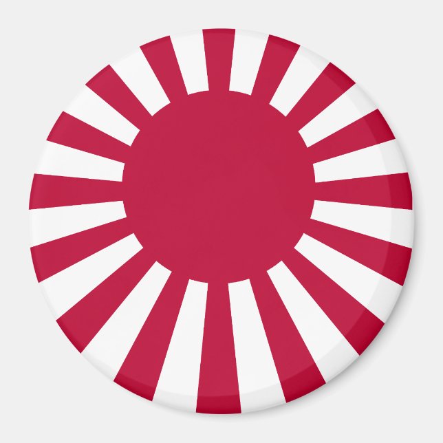 Japan Stigning Sol Flagga Magnet (Framsidan)