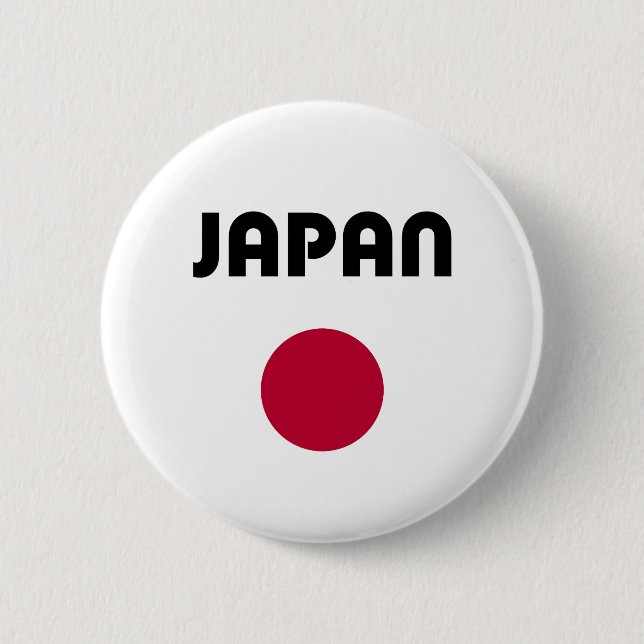Japan Stor Röd Punkt Ljus Färg Knapp (Framsida)