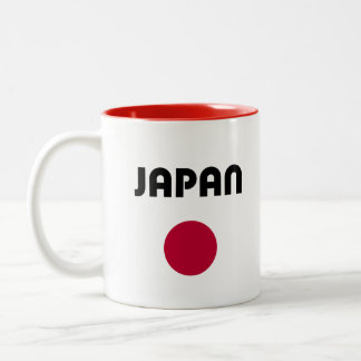 Japan Stor Röd Punkt Ljus Färg Två-Tonad Mugg