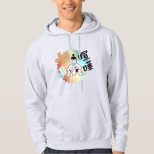 Japan Sumo Tokyo - FIGHTO!!! Håll dig Säker! grå Hoodie