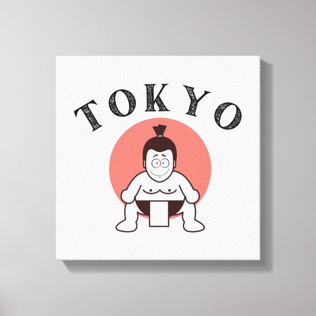 Japan Sumo Tokyo - Son till Sol Canvastryck (Framsida)