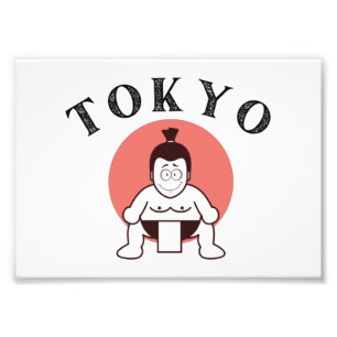Japan Sumo Tokyo - Son till Sol Fototryck