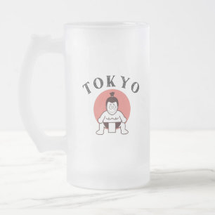 Japan Sumo Tokyo - Son till Sol Frostat Ölglas