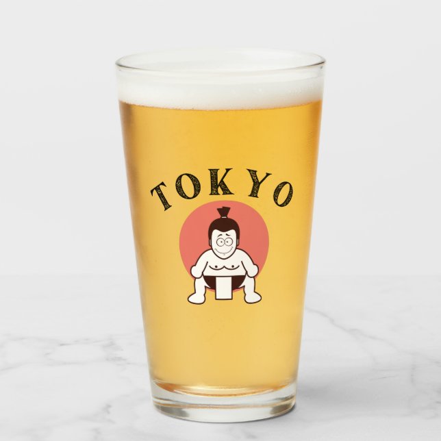 Japan Sumo Tokyo - Son till Sol Glaskopp (Framsida fylld)