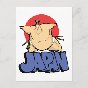 Japan Sumo Vykort
