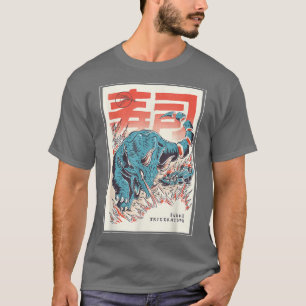 Japan Sushi Dinosaur Triceratops Japanska Food Ani T Shirt