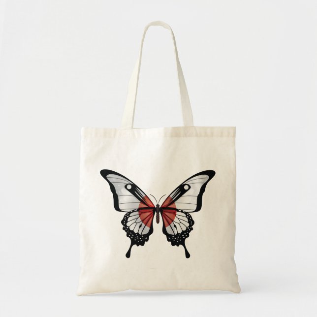 Japan Swallowtail Butterfly Flagga Tygkasse (Framsidan)