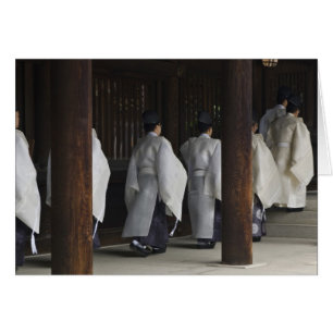 Japan, Tokyo, Meiji Shrine Höstfestival Hälsningskort