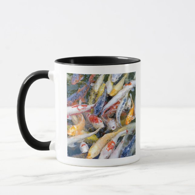 Japan Tokyo, närbildsimningfisk Mugg (Vänster)