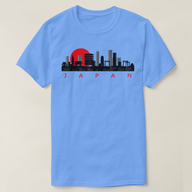 Japan Tokyo Skyline Drawing Art  T Shirt (Design framsida)