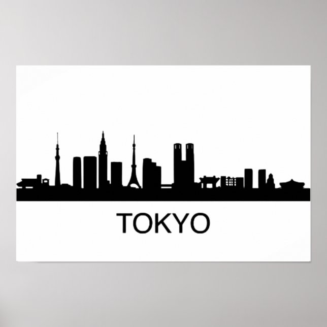 Japan Tokyo Skyline - Tokyo Skyline Poster (Framsidan)