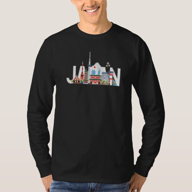 Japan Tokyo Souvenir Gift Shirt Of Japanese Tokyo  T Shirt (Framsida)