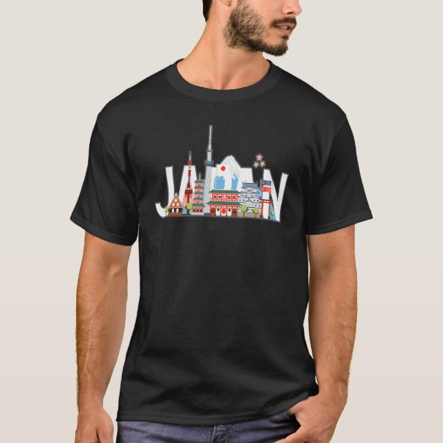 Japan Tokyo Souvenir Gift Shirt Of Japanese Tokyo  T Shirt (Framsida)