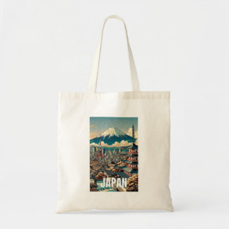 Japan Tokyo Tote Bag - Iconic Illustrations Tygkasse