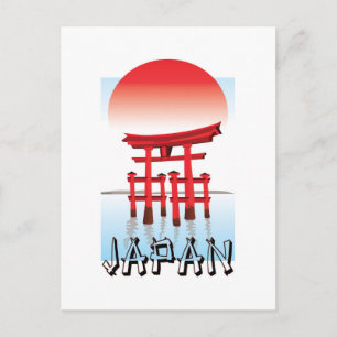 Japan, Torii Grind i Sunset Vykort