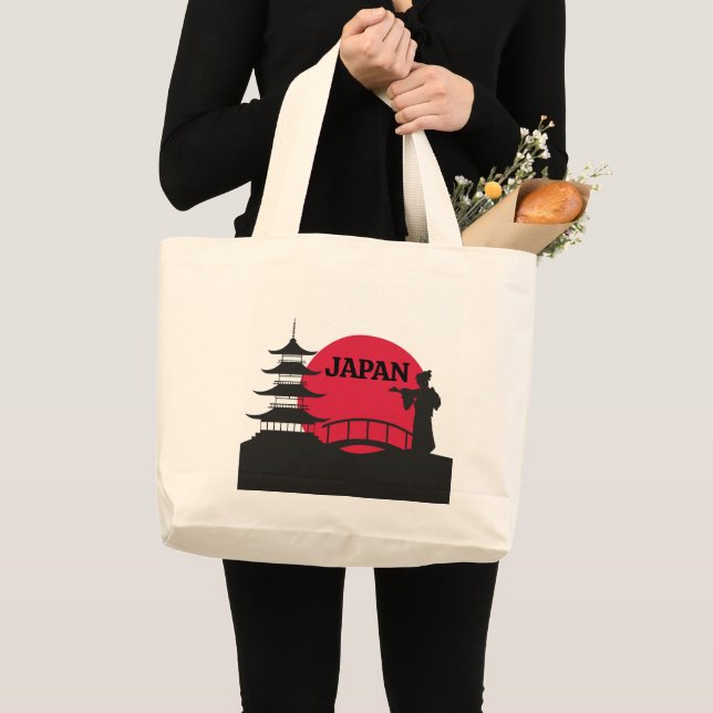 Japan Tote Bag Jumbo Tygkasse (Framsida (produkt))