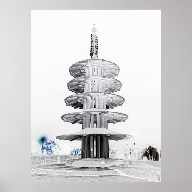 JAPAN TOWN PEACE PAGODA - SAN FRANCISCO POSTER (Framsidan)