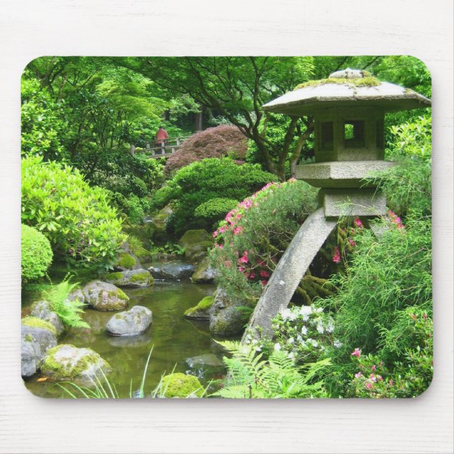 Japan trädgårds- Mousepad Musmatta (Framsidan)