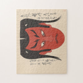 Japan - Traditional Kabuki - red1 - Pussel