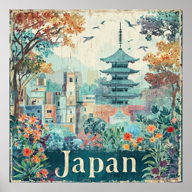 Japan travel poster (Framsidan)