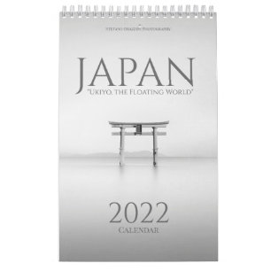 Japan. Ukiyo, den Flytande världskalendern 2022 Kalender