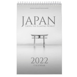 Japan. Ukiyo, den Flytande världskalendern 2022 Kalender