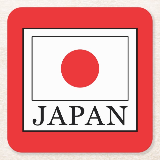 Japan Underlägg Papper Kvadrat (Framsidan)