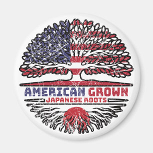 Japan, USA, USA, Förenta Stater Träd Magnet