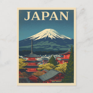 Japan Utsikt över Mount Fuji Vykort