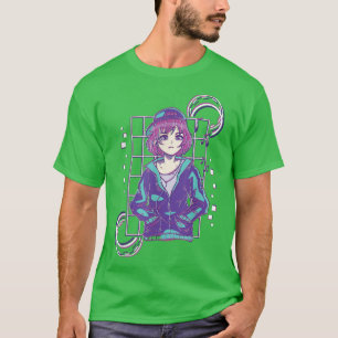 Japan Vaporwave och Vaporwave med Vaporwave-flicka T Shirt