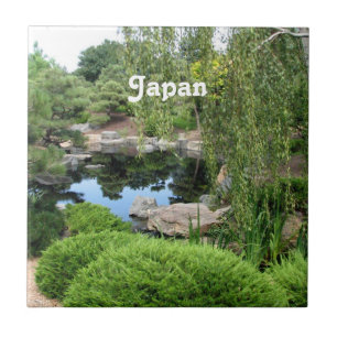 Japan vattenträdgård kakelplatta