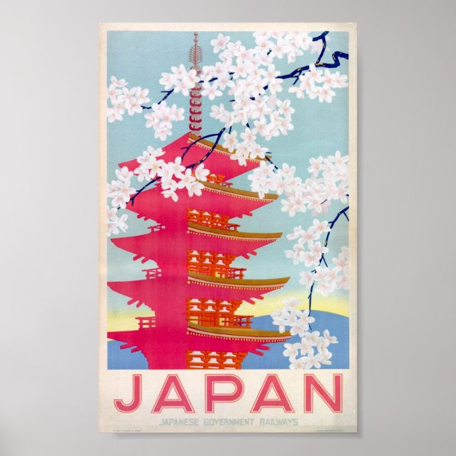japan vintage affisch (Framsidan)