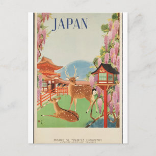 Japan, vintage resor 1930 vykort